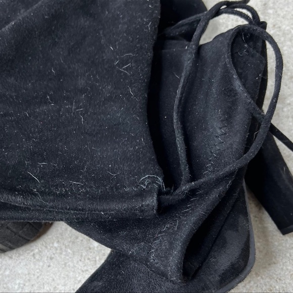 Forever Black High Knee Boots - 5 1/2 - Picture 9 of 9